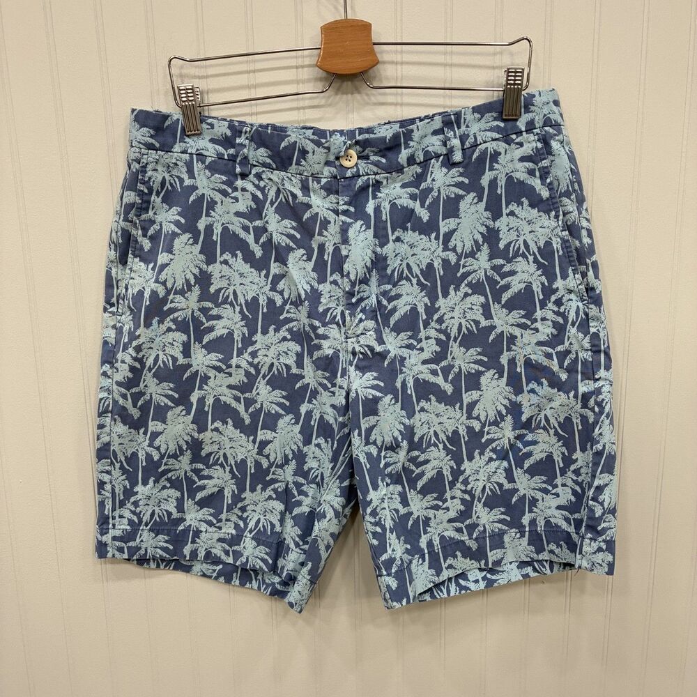 Vineyard Vines Men's W36 Blue Floral 100% Cotton Bermuda Breaker Shorts